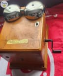 Photo of RARE TYPE 315 H CRANK STYLE OAK SUBS SET “RINGER BOX” cira 1913