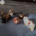 Photo of Royal Crown Derby paperweight, Scottish terrier , owl with gold stoppers, $40 and up