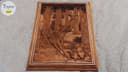 Photo of Canadian Kim Murray Vintage Running Deer Faux Wood Carving
