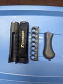 Photo of Mossberg raptor grip, archangel sidesaddle shell carrier , 2 forends