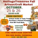 Photo of HERITAGE TREASURES FALL ARTISAN & CRAFT MARKET OCT 25-26 2025