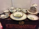 Photo of Royal Albert Silver Birch 58 items, 8 settings, teapot, platter, 3 serving bowls, 8 nappies & more