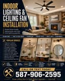 Photo of β‘π INDOOR LIGHTING & CEILING FAN INSTALLATION π β‘ 587-906-2595