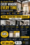Photo of πͺπ WINDOW COVERING INSTALLATION SERVICES π πͺ 587-906-2595