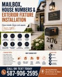 Photo of π¬π MAILBOX, HOUSE NUMBERS & EXTERIOR FIXTURE INSTALLATION π π¬ 587-906-2595