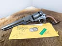 Photo of ANTIQUE (1 of 47) Sharp PRE-CONFEDERATION Journal Documented London Upper Canada Militia Colt 1851 Navy .36 Cal Revolver w/ 1981 War Museum Letter