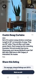 Photo of Custom Swag Curtains